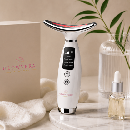 Masajeador Facial 7 LED + EMS Glow Vera™