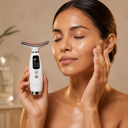Masajeador Facial 7 LED + EMS Glow Vera™