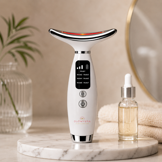 Masajeador Facial 7 LED + EMS Glow Vera™