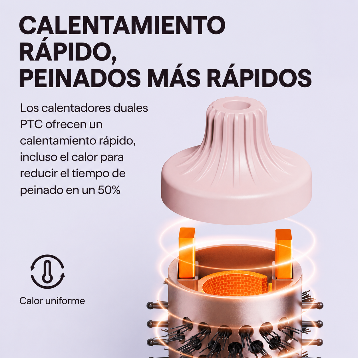 Blowout Boost™ | Cepillo Térmico Iónico 1.5" para Volumen de Salón