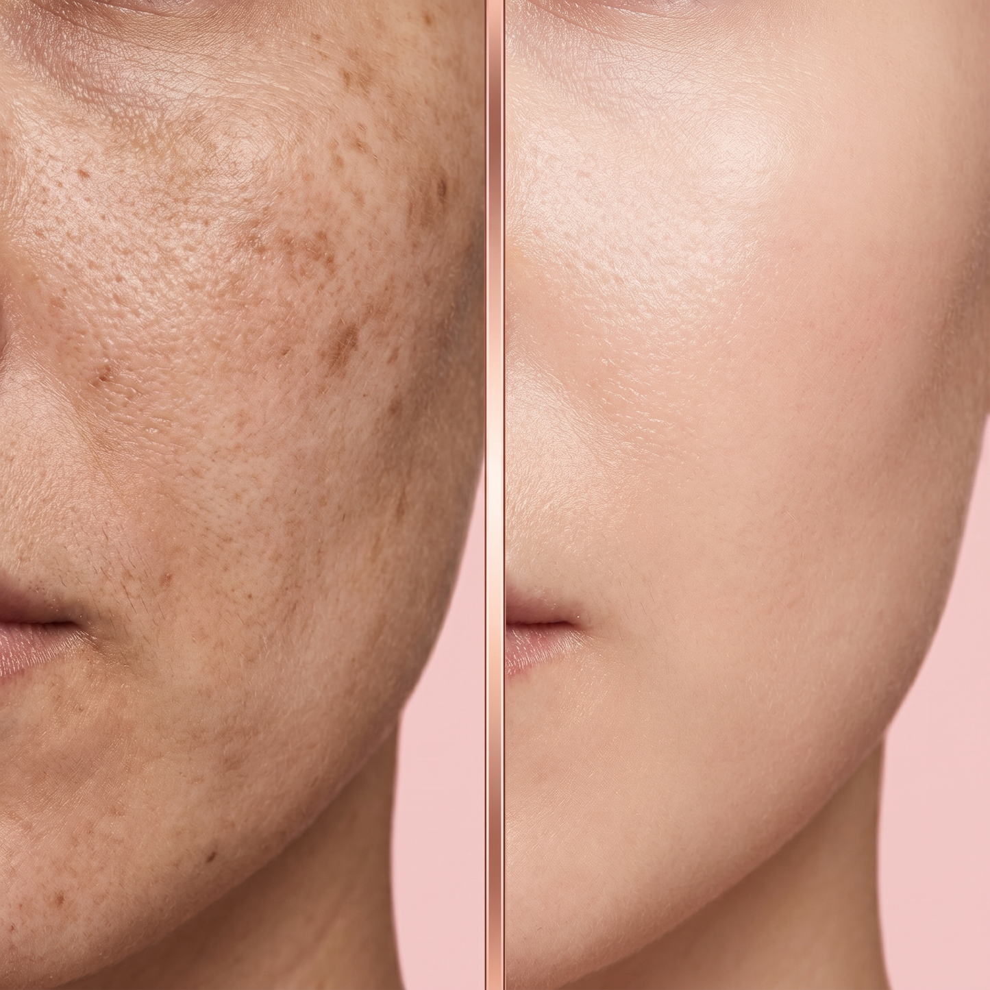Antes y después — Niacinamida 70%
